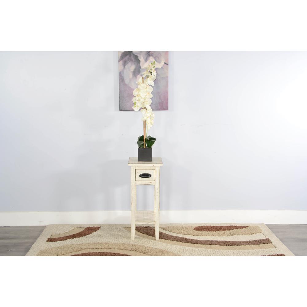 Sunny Designs White Sand Chair Side Table. Picture 2
