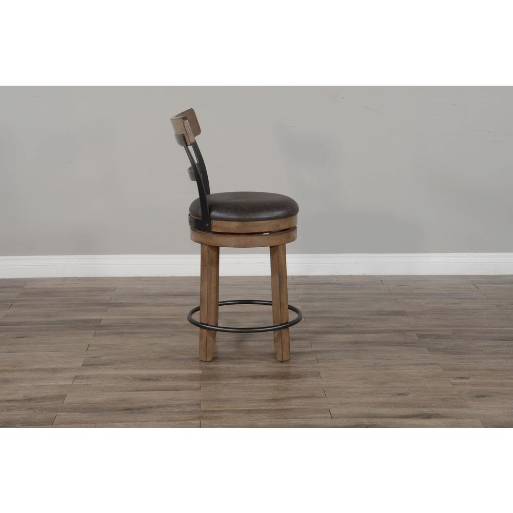 Sunny Designs Swivel Barstool with Cushion. Picture 2