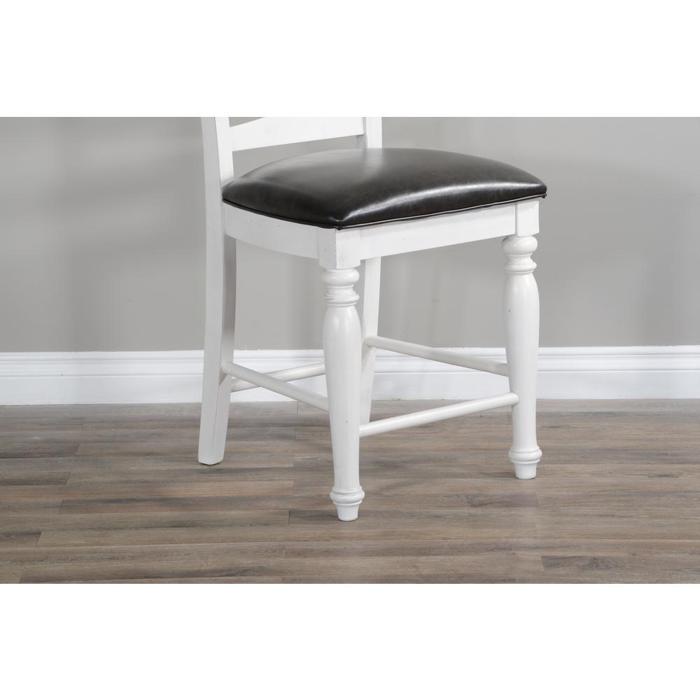 Sunny Designs Counter Carrige House Ladderback Barstool, Cushion Seat. Picture 2