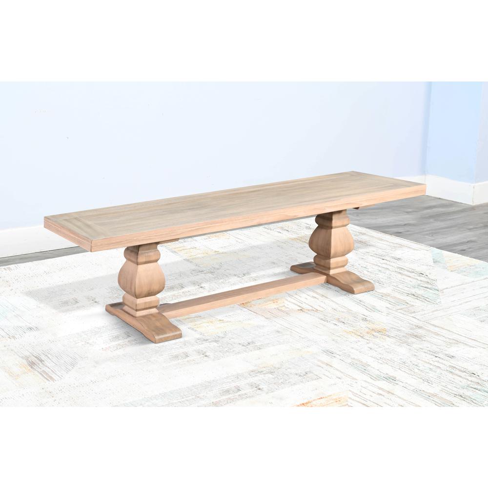 Sunny Designs Gianna Wood Dining Bench. Picture 2