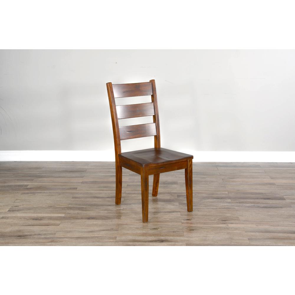 Sunny Designs Tuscany Ladderback Chair with Wood Seat. Picture 1