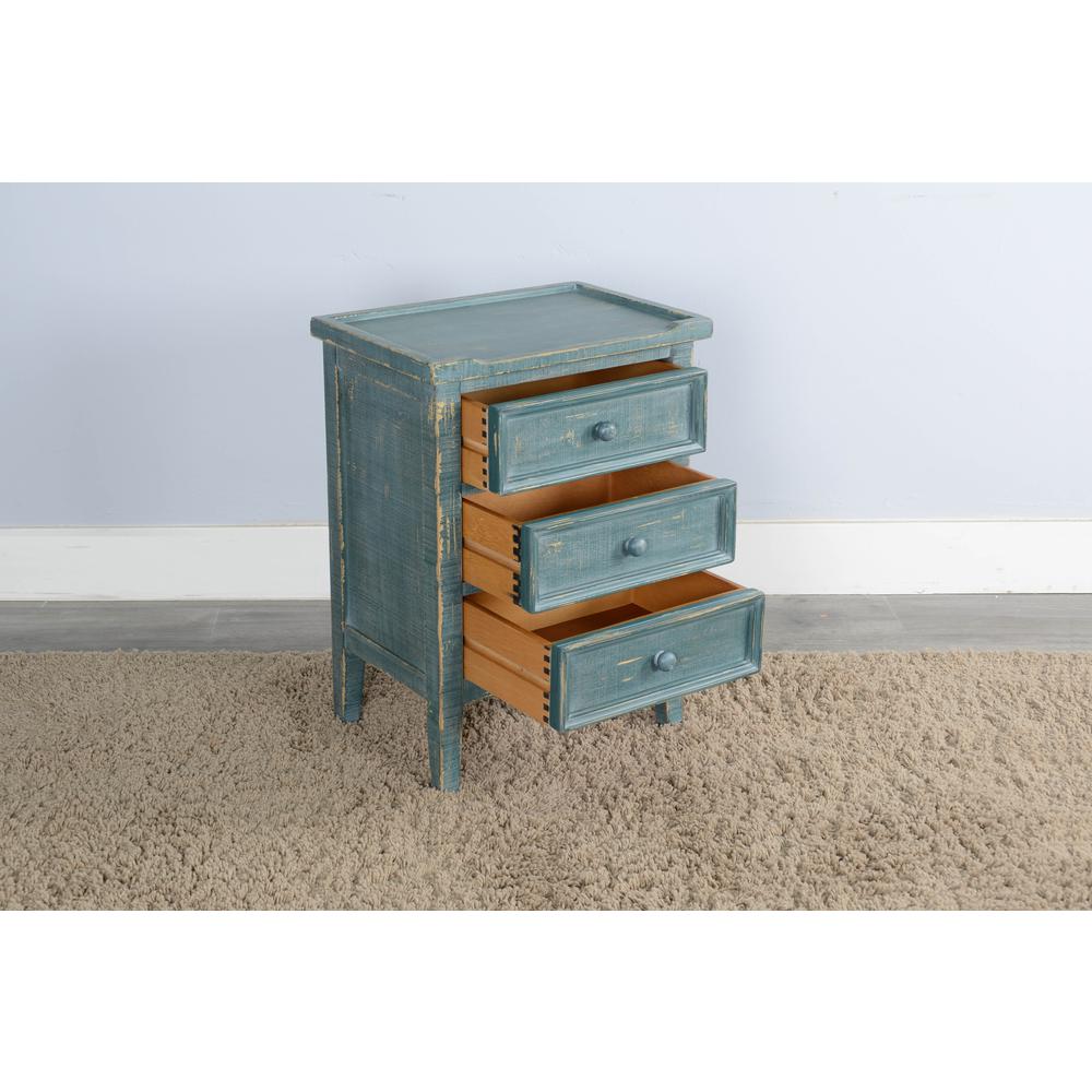 Sunny Designs Marina End Table with Drawers. Picture 3