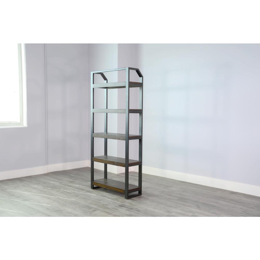 Sunny Designs Homestead Metal Frame Bookcase. Picture 4