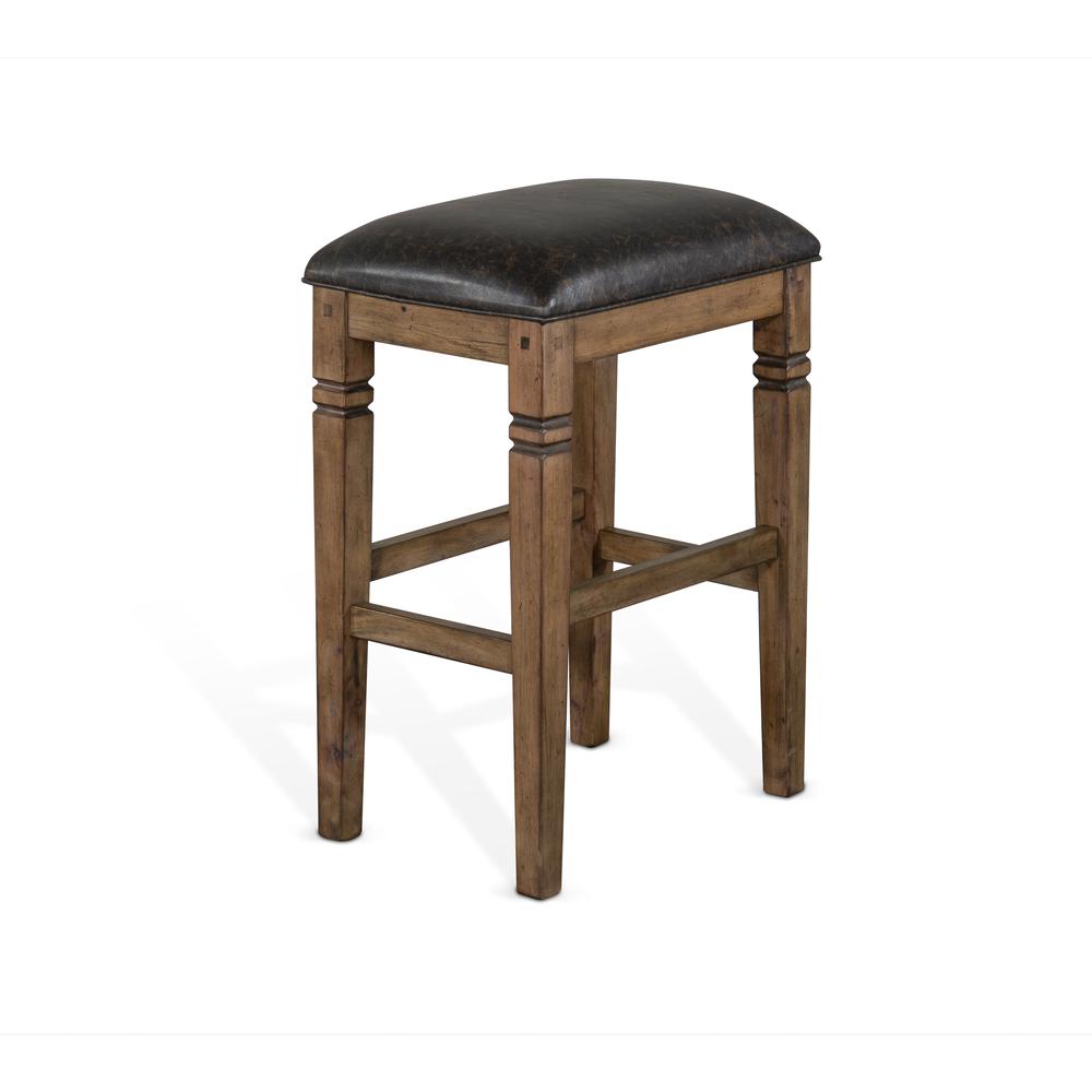 Sunny Designs Bar Backless Stool, Cushion Seat. Picture 1