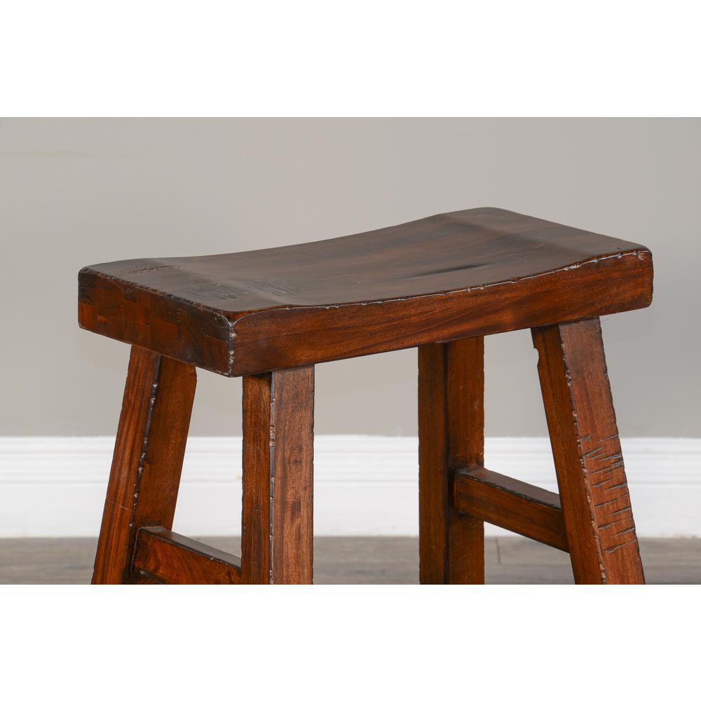 Sunny Designs Counter Saddle Seat Stool, Wood Seat. Picture 2