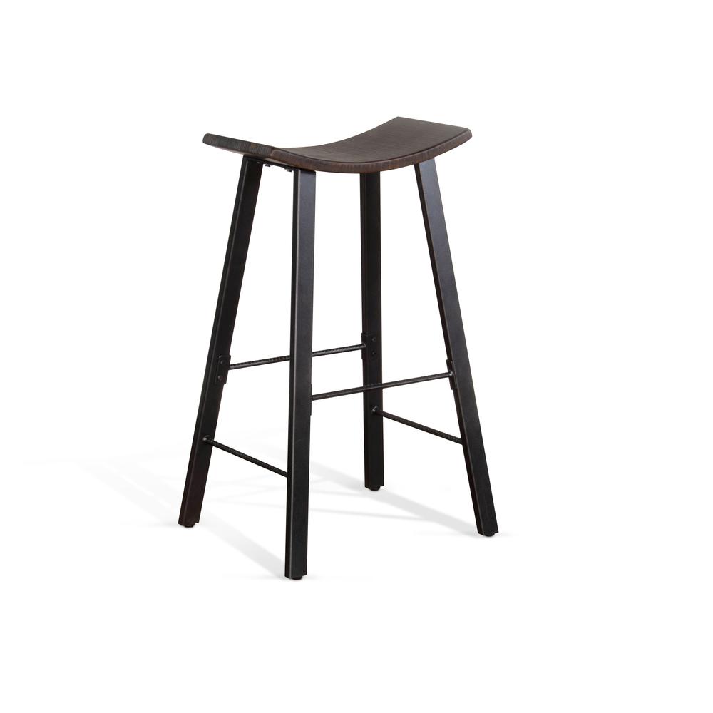 Sunny Designs Saddle Seat Metal Barstool. Picture 1