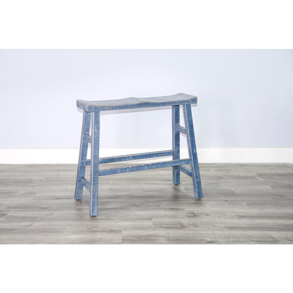 Sunny Designs Ocean Blue 30'H Bench, Wood Seat. Picture 4