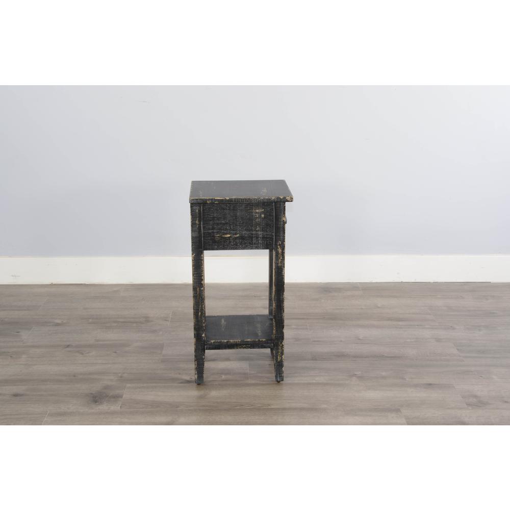 Sunny Designs Black Sand Chair Side Table. Picture 4