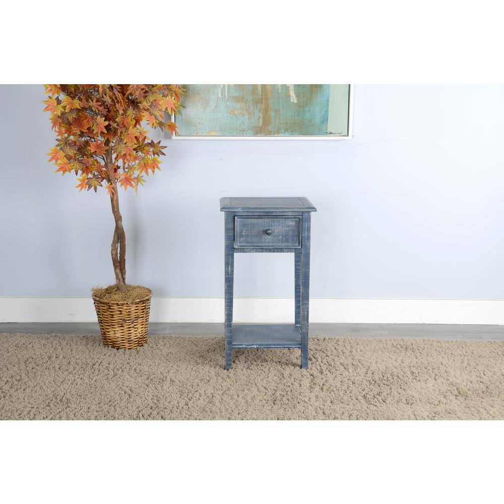 Sunny Designs Ocean Blue Side Table. Picture 2