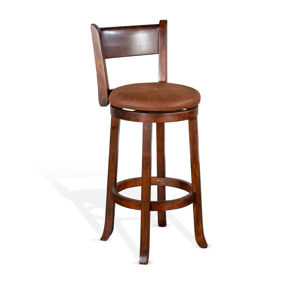 Sunny Designs Swivel Barstool with Cushion Seat. Picture 1