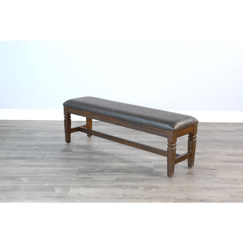 Sunny Designs Homestead Bench, Cushion Seat. Picture 4