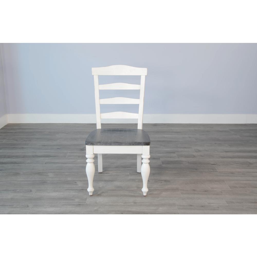 Sunny Designs Carriage House Ladderback Chair, Wood Seat. Picture 1