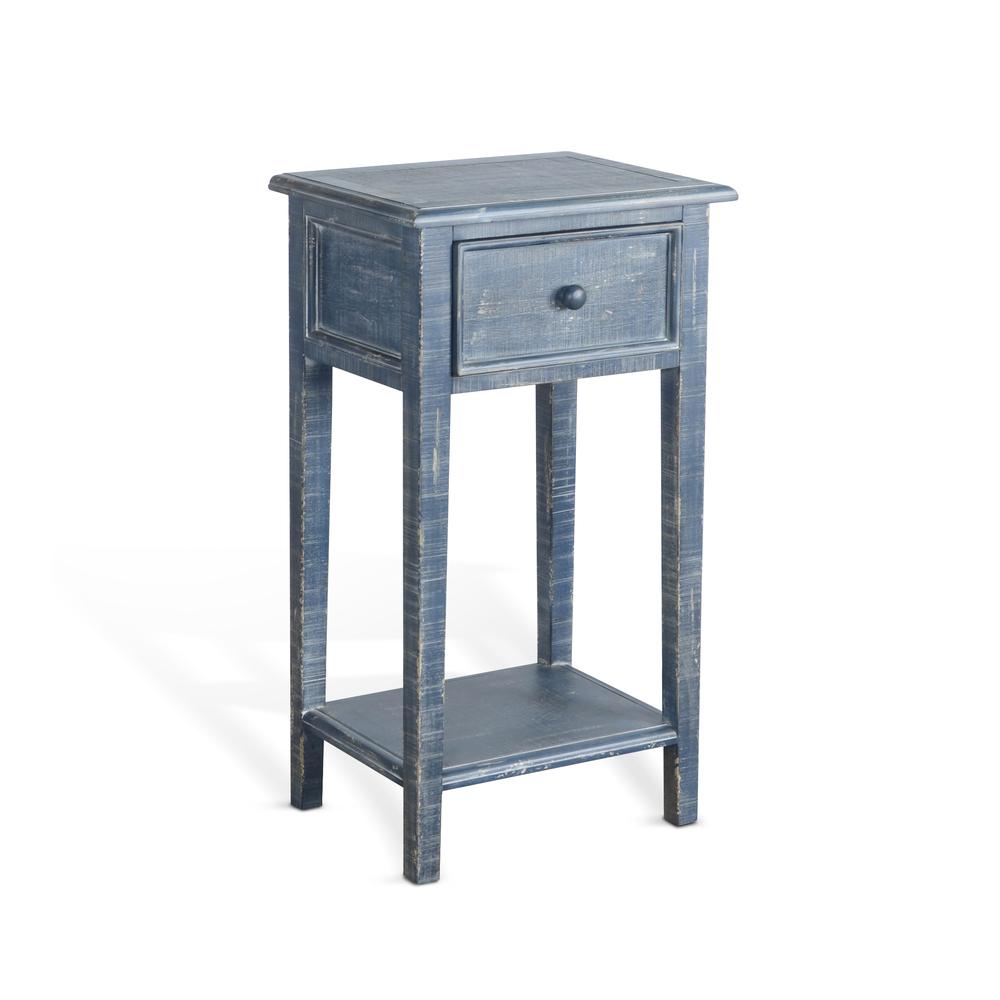 Sunny Designs Ocean Blue Side Table. Picture 1