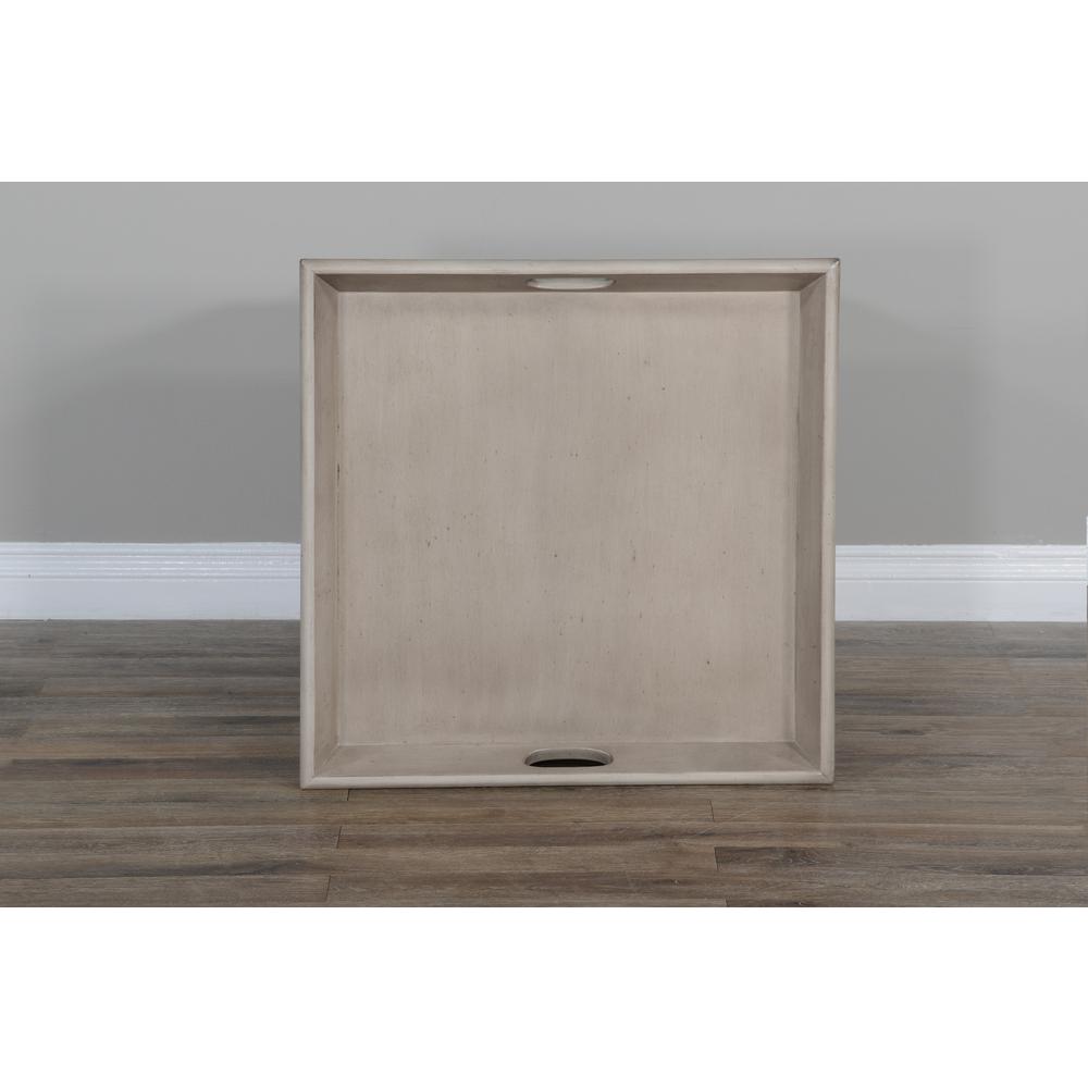 Sunny Designs Westwood Taupe Ottoman Tray. Picture 2