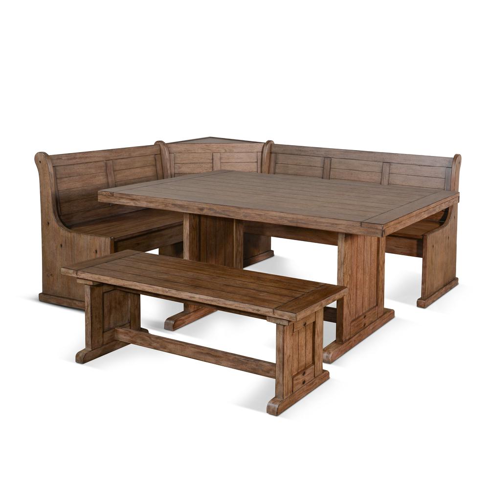 Sunny Designs Wood Breakfast Nook Dining Set. Picture 1