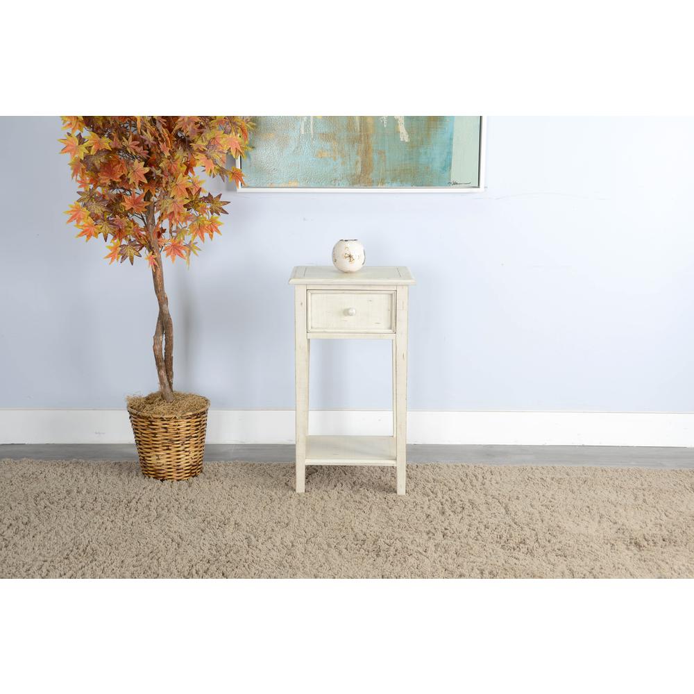 Sunny Designs White Sand Side Table. Picture 2