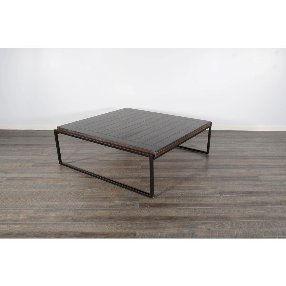 Sunny Designs French Metal Sled Base Coffee Table. Picture 3
