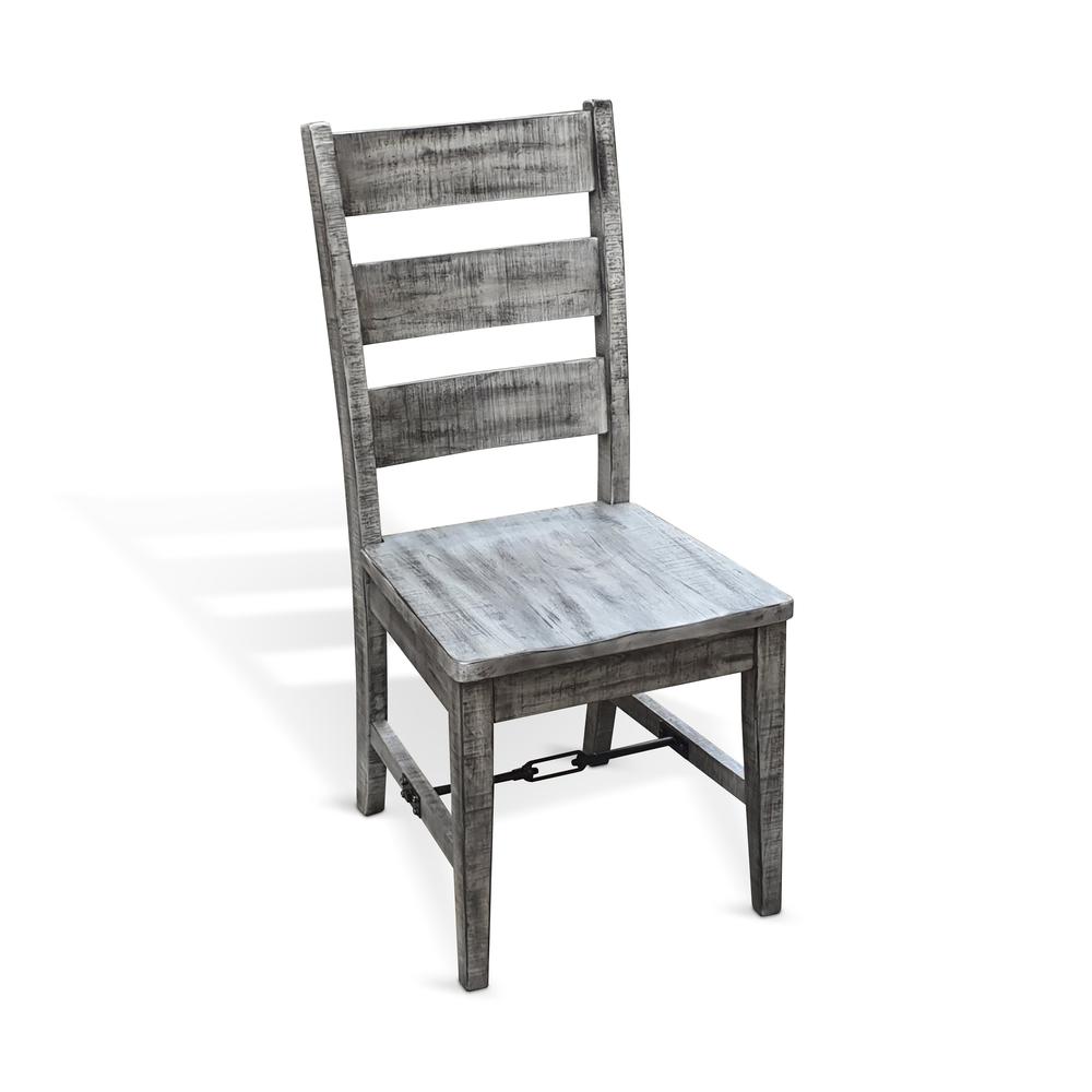 Sunny Designs Alpine Ladderback Chair with Turnbuckle, Wood Seat. Picture 1