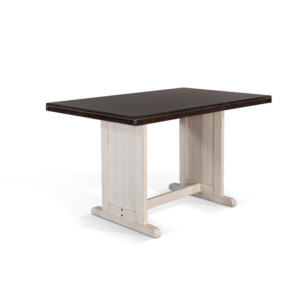 Sunny Designs Rectangular Wood Counter Height Dining Table. Picture 1