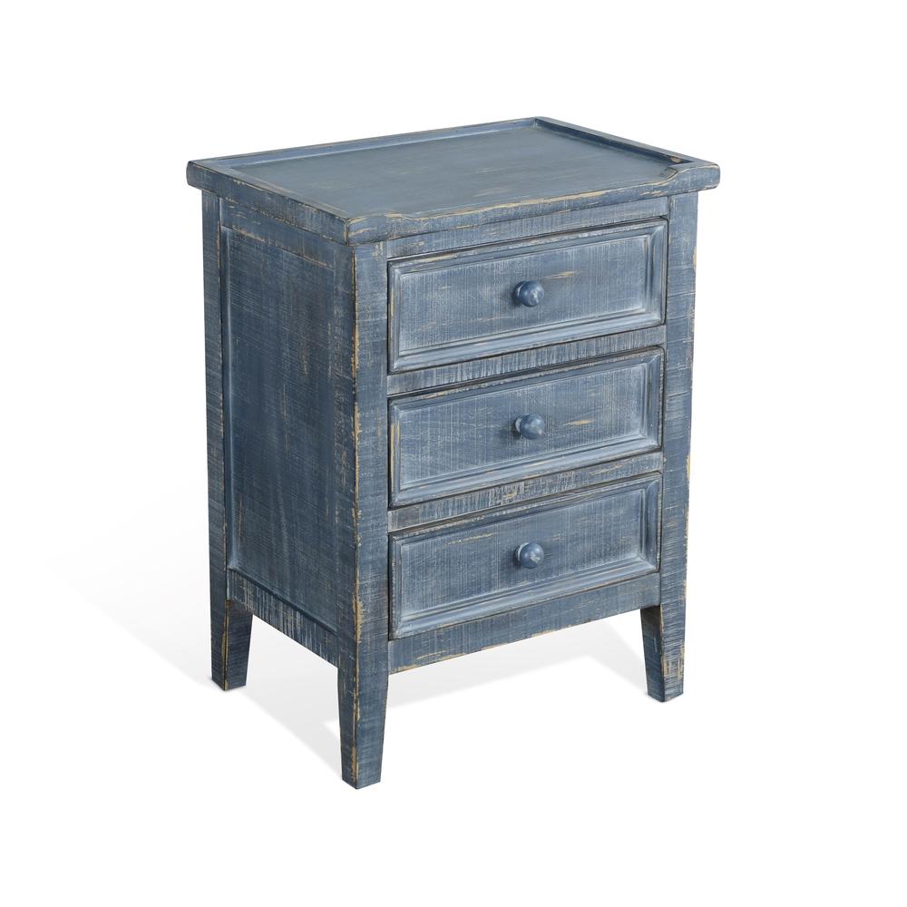 Sunny Designs Ocean Blue End Table. Picture 1