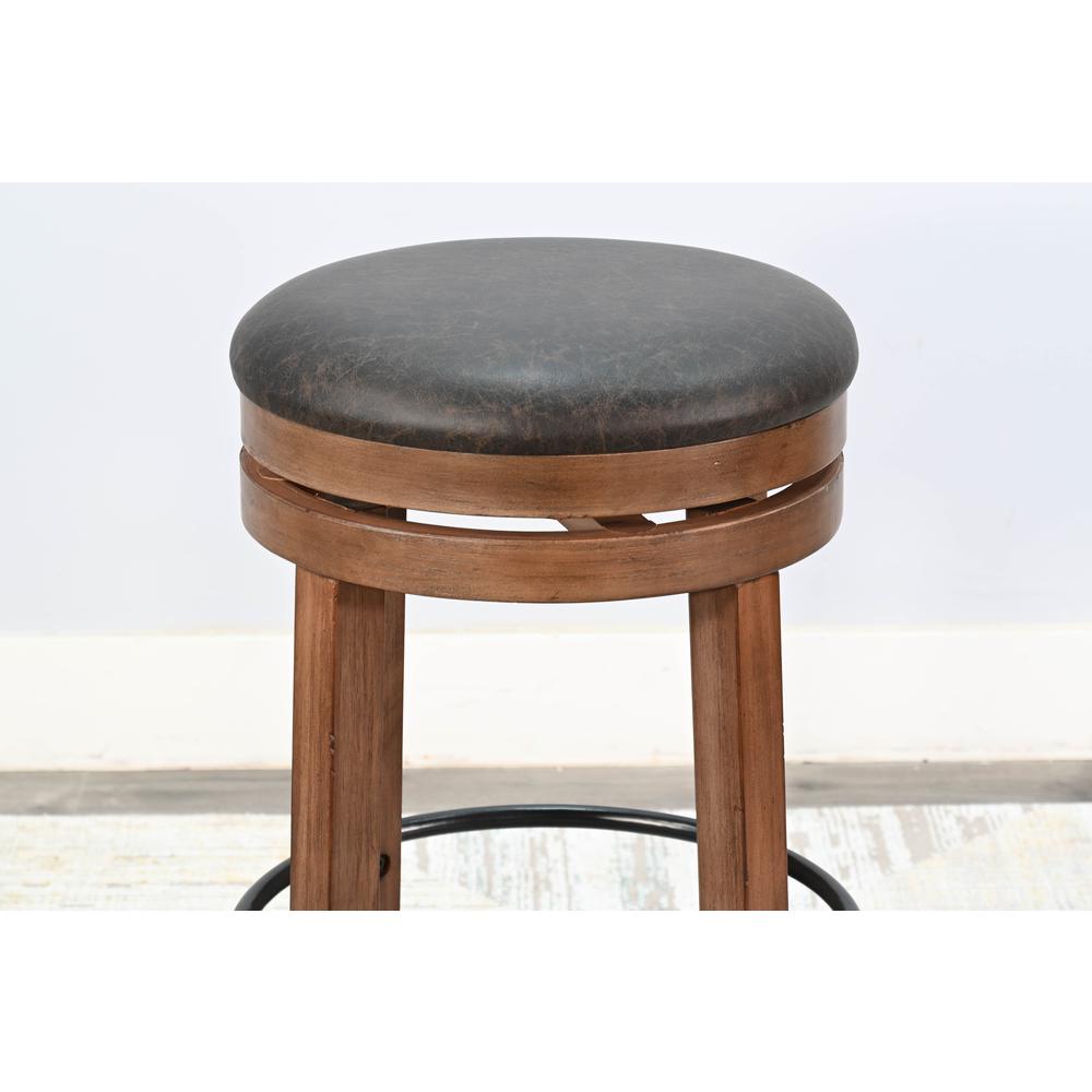 Sunny Designs Bar Swivel Stool with Cushion Seat. Picture 3
