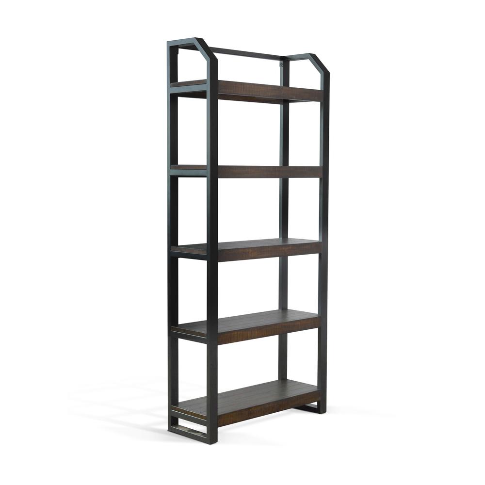 Sunny Designs Homestead Metal Frame Bookcase. Picture 1