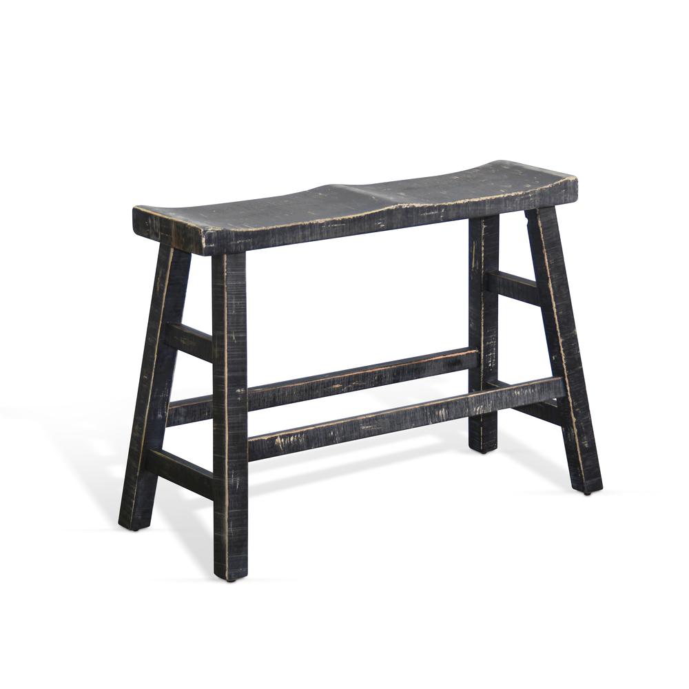 Sunny Designs Black Sand Counter Bench, Wood Seat. Picture 1