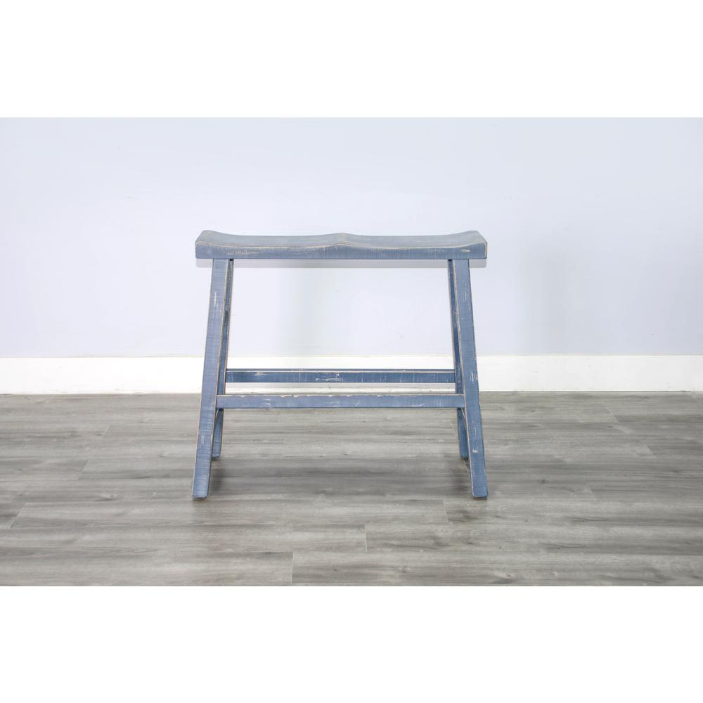 Sunny Designs Ocean Blue 30'H Bench, Wood Seat. Picture 2