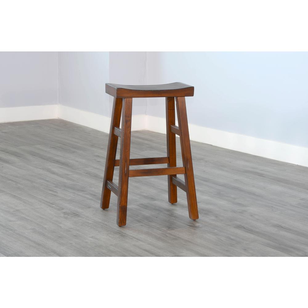 Sunny Designs Bar Saddle Seat Stool, Wood Seat. Picture 3