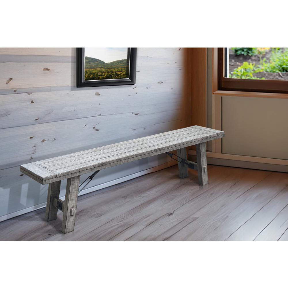 Sunny Designs Alpine Bench with Turnbuckle, Wood Seat. Picture 2