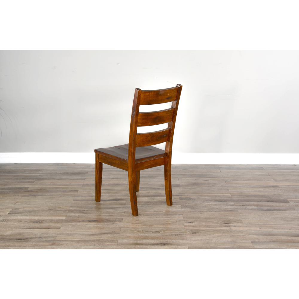 Sunny Designs Tuscany Ladderback Chair with Wood Seat. Picture 4