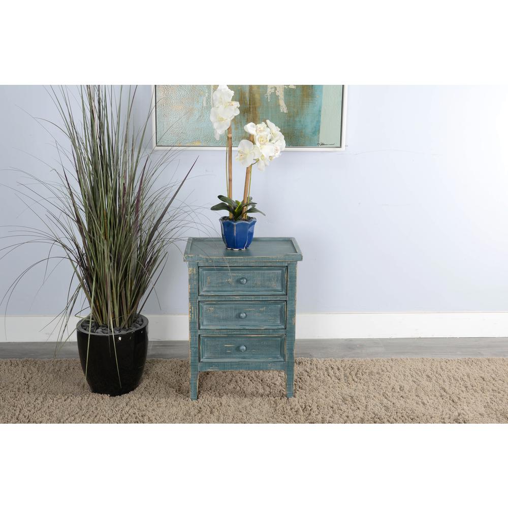 Sunny Designs Marina End Table with Drawers. Picture 2