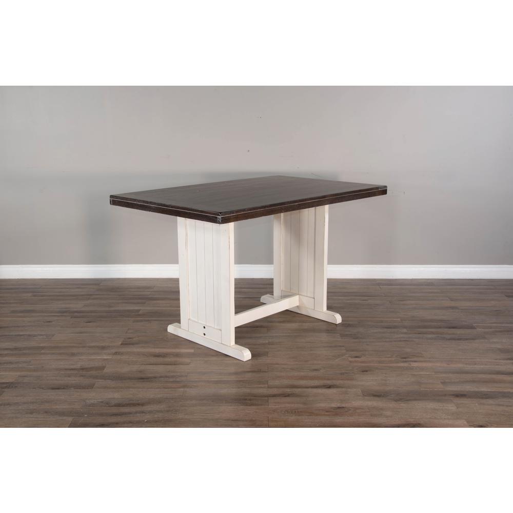 Sunny Designs Rectangular Wood Counter Height Dining Table. Picture 4