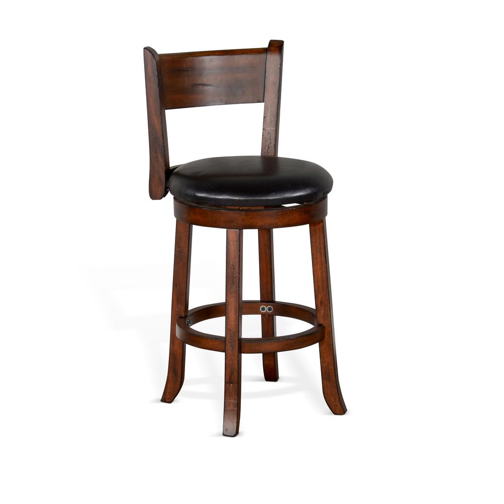 Sunny Designs Counter Swivel Barstool, Cushion Seat & Back. Picture 1