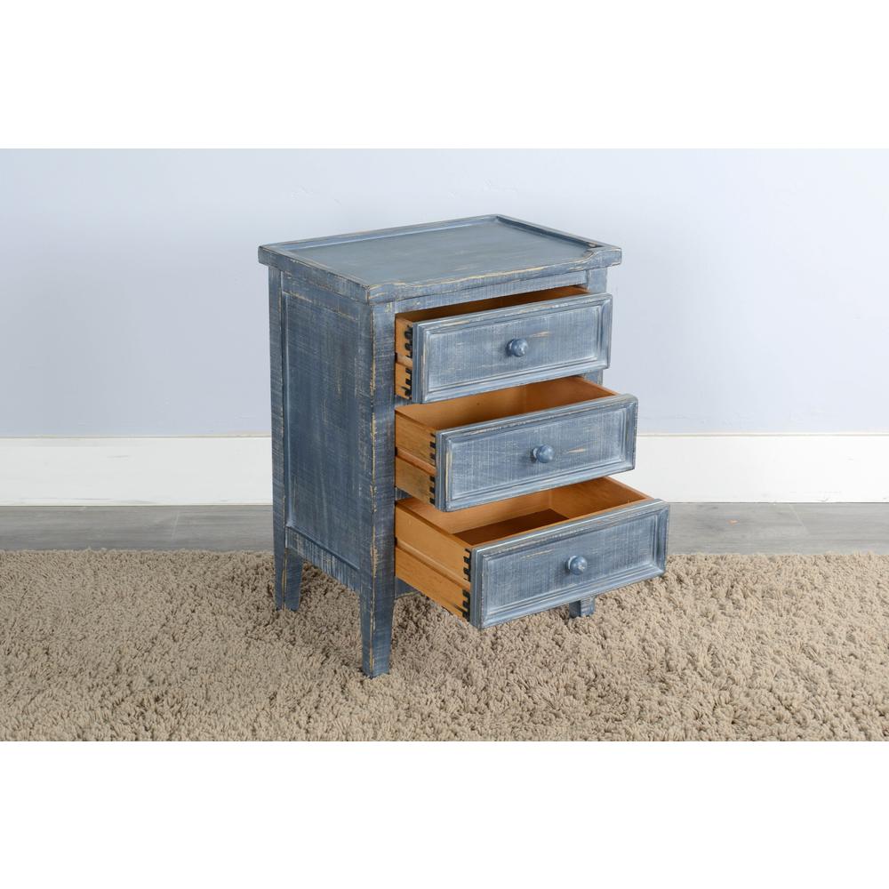 Sunny Designs Ocean Blue End Table. Picture 3