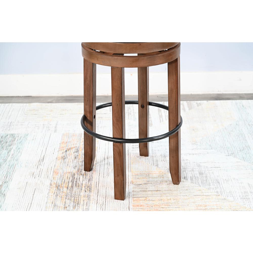 Sunny Designs Bar Swivel Stool with Cushion Seat. Picture 2