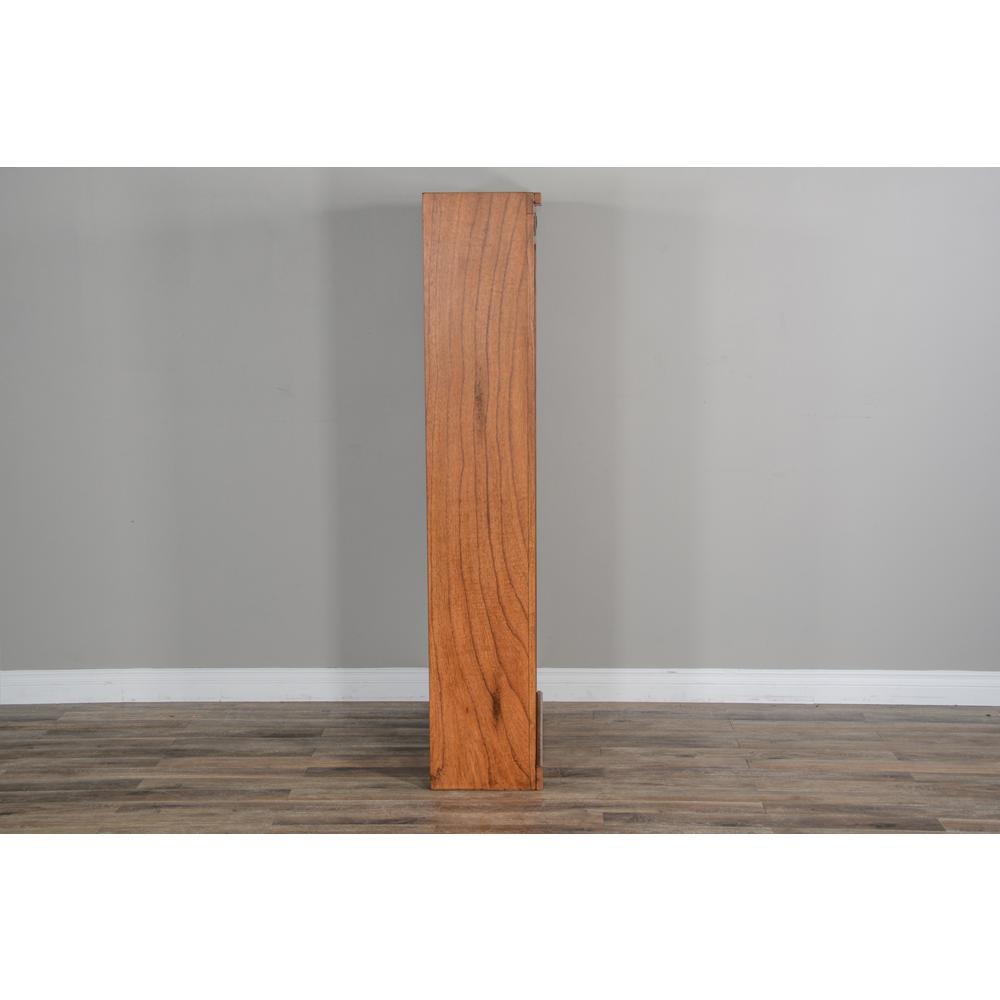 Sunny Designs Sedona 72" Adjustable Shelf Wood Bookcase in Rustic Oak. Picture 6