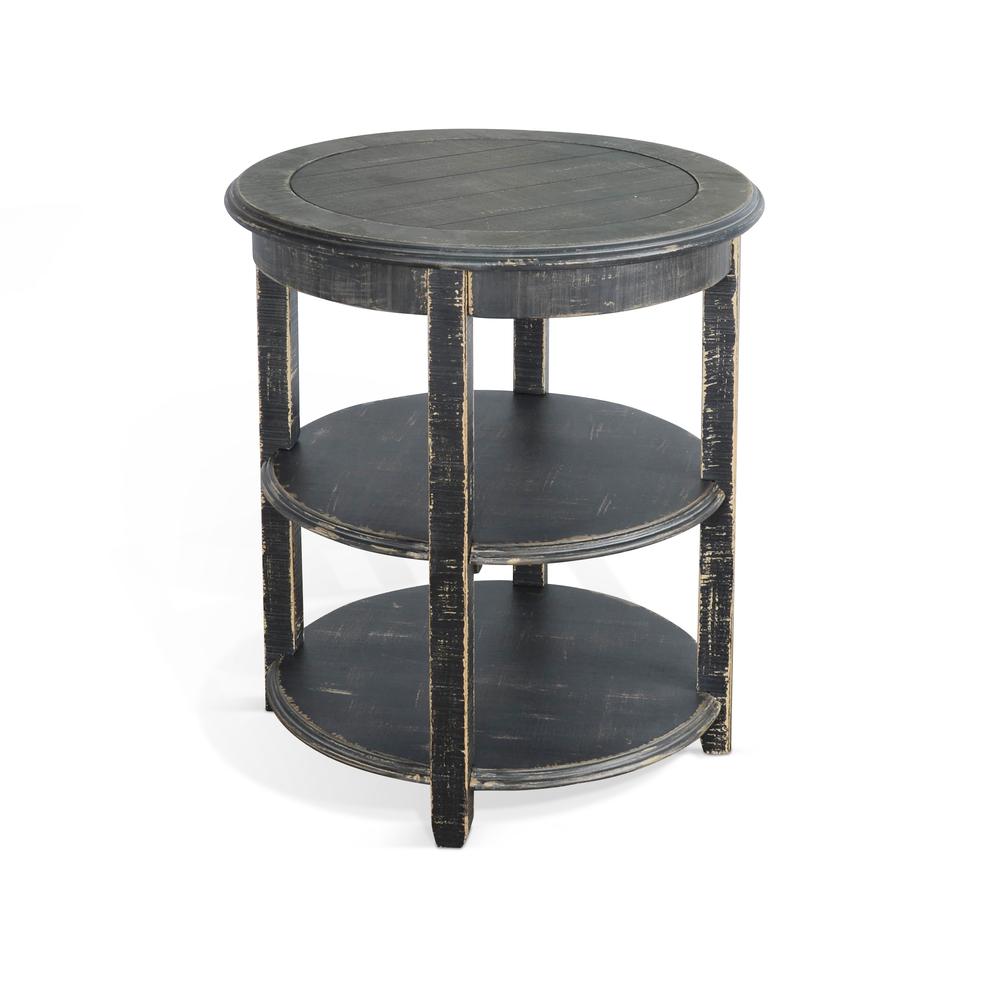 Sunny Designs Black Sand Side Table. Picture 1
