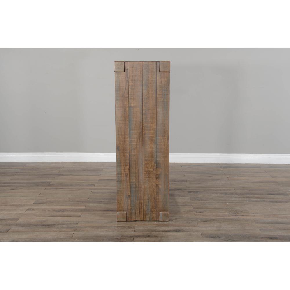 Sunny Designs 48" Sleek and Modern Wood Sofa Table in Weathered Brown. Picture 5
