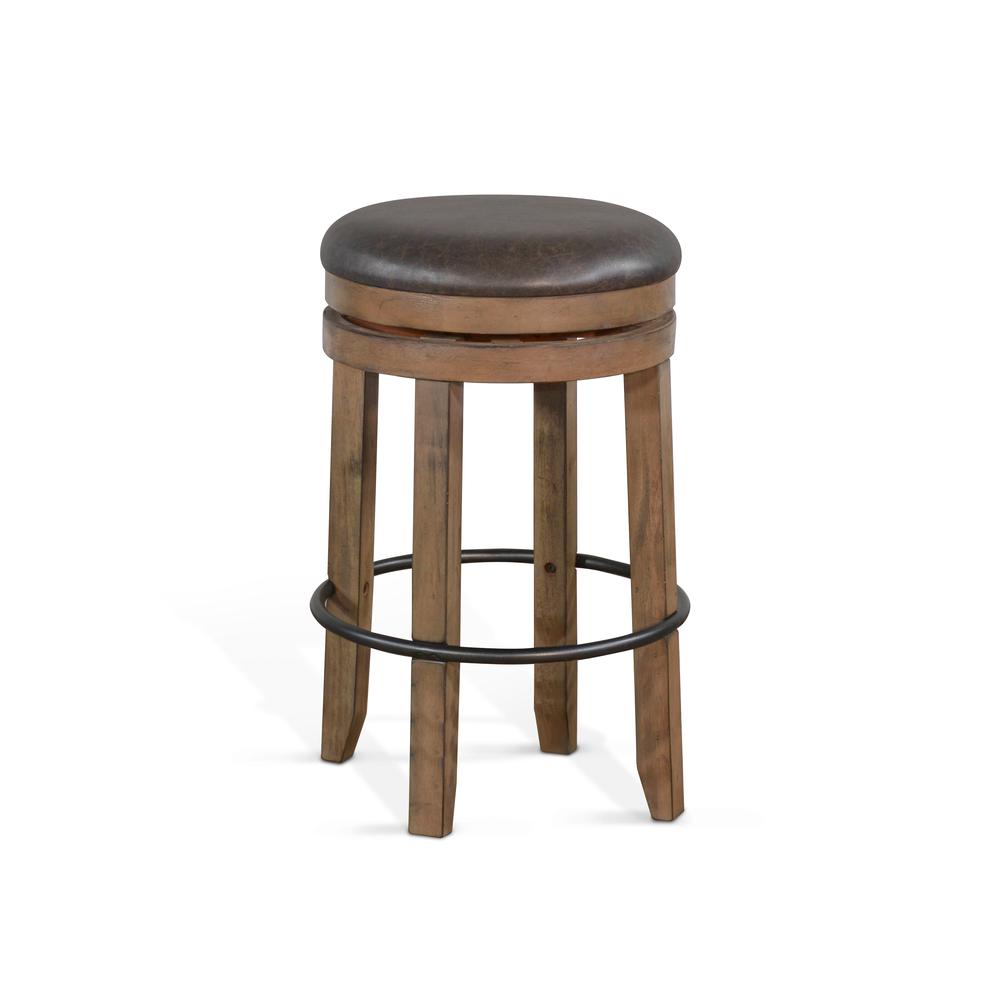 Sunny Designs Bar Swivel Stool with Cushion Seat. Picture 1