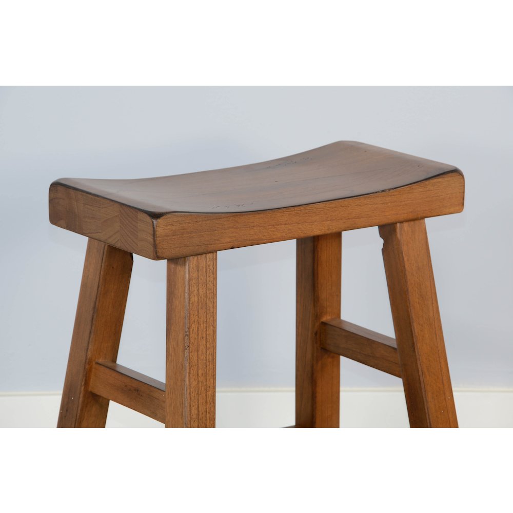 Sunny Designs Counter Saddle Seat Stool, Wood Seat. Picture 5