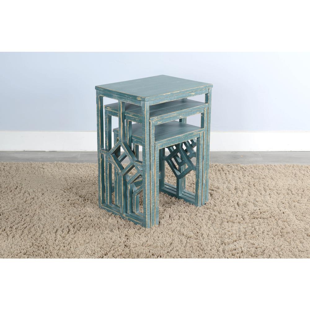 Sunny Designs Sea Grass Nesting Table. Picture 2