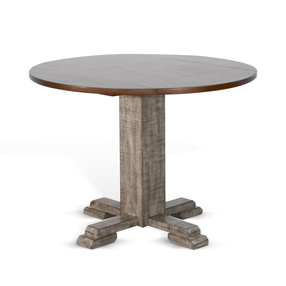 Sunny Designs Drop Leaf Round Table. Picture 1