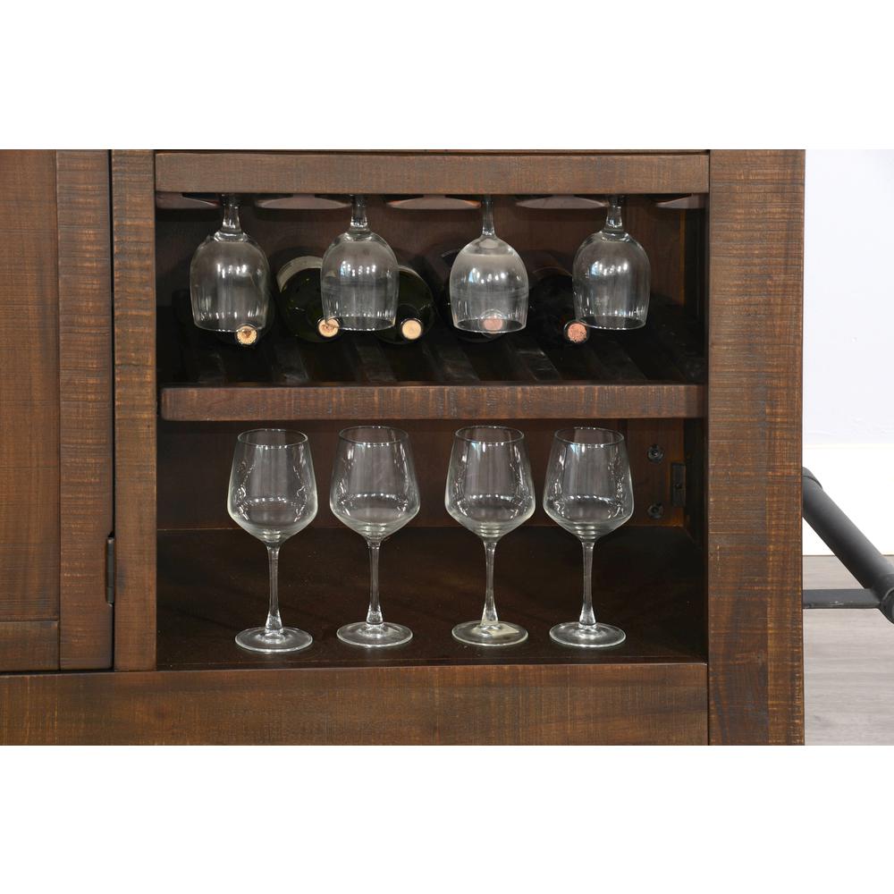 Sunny Designs 80" Traditional Wood Home Bar. Picture 7