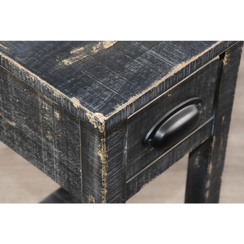 Sunny Designs Black Sand Chair Side Table. Picture 6