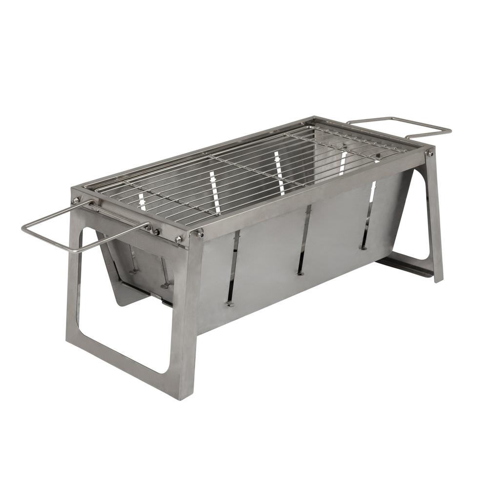 Stainless Steel Foldaway Charcoal Grill. Picture 13