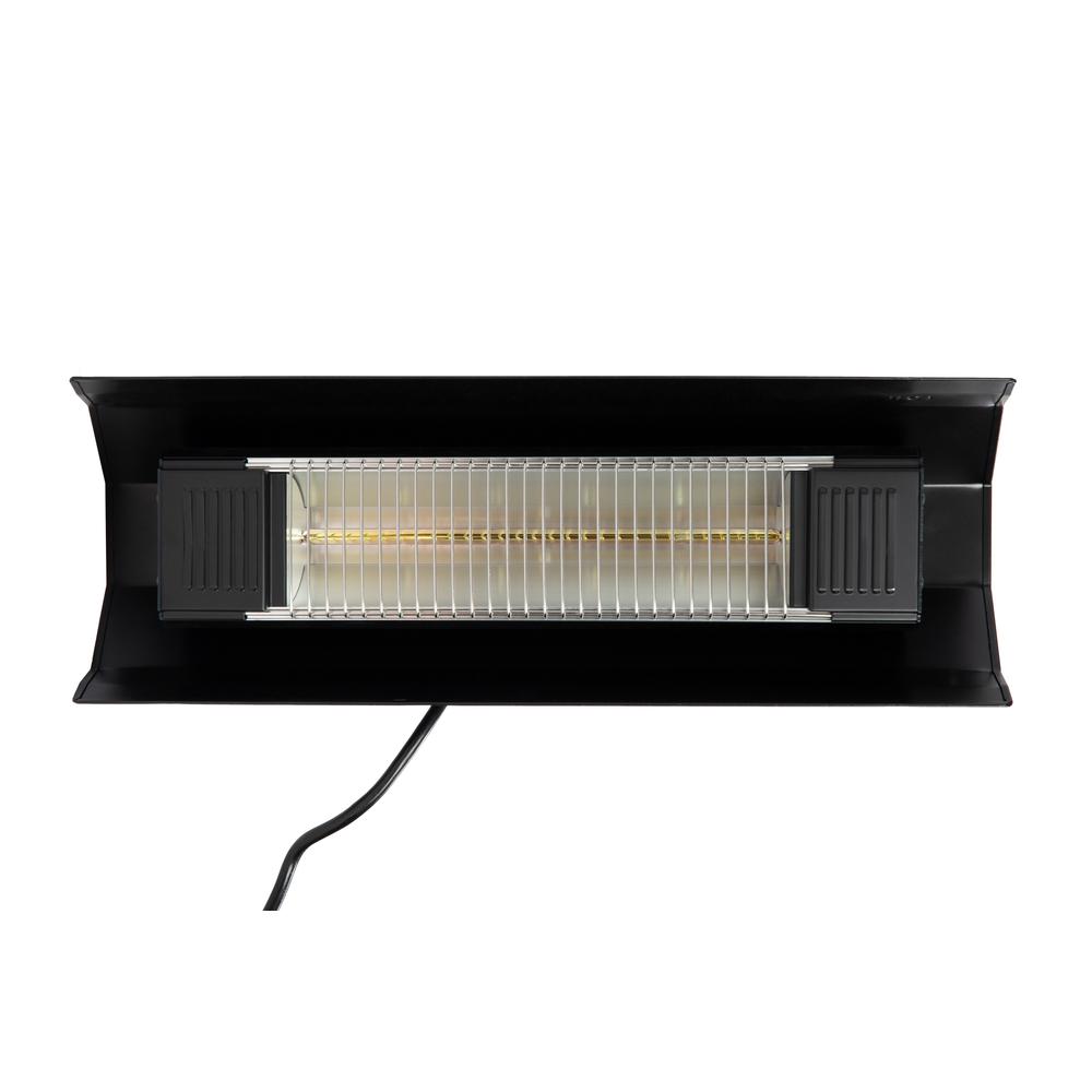 Black Steel Wall Mounted Infrared Patio Heater. Picture 6