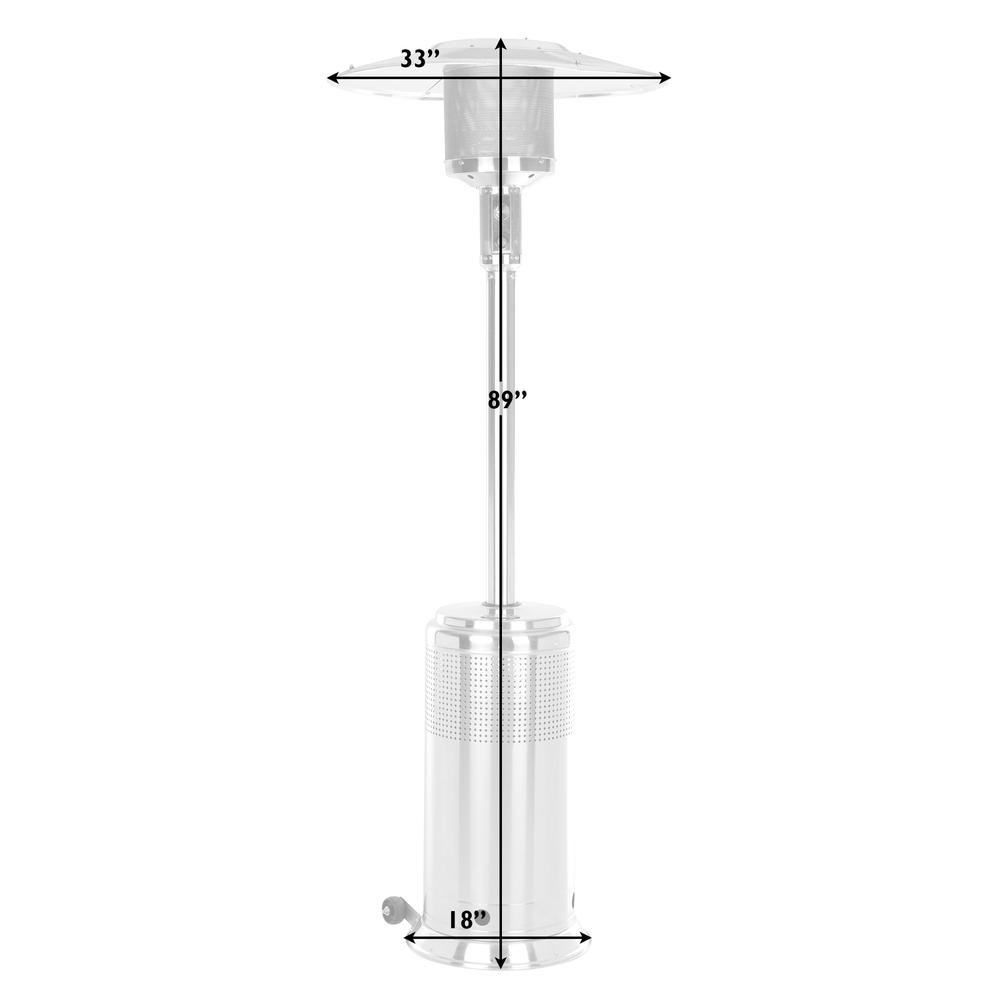 Stainless Steel Pro Series Patio Heater. Picture 7