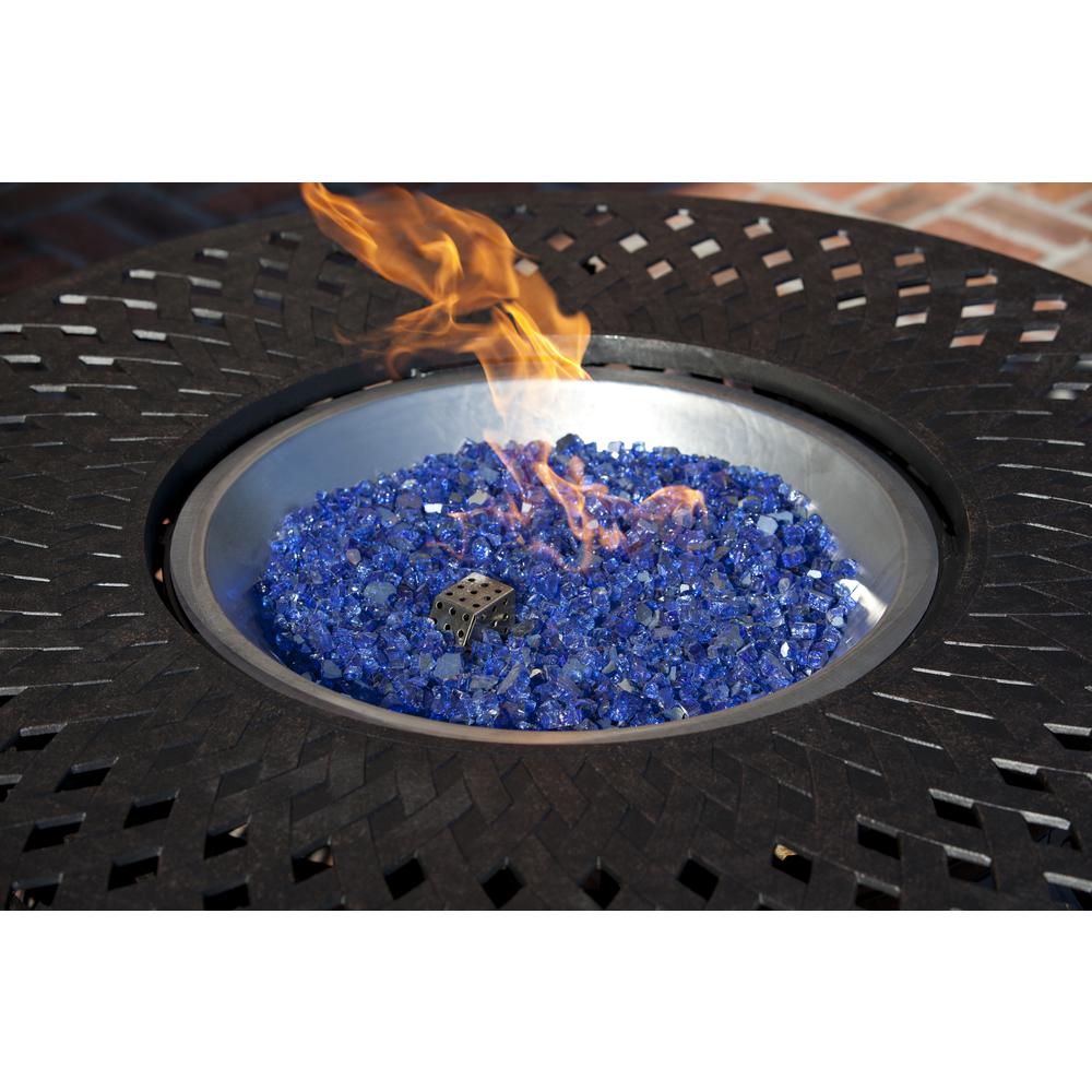 Sapphire Blue Reflective Fire Glass. Picture 4
