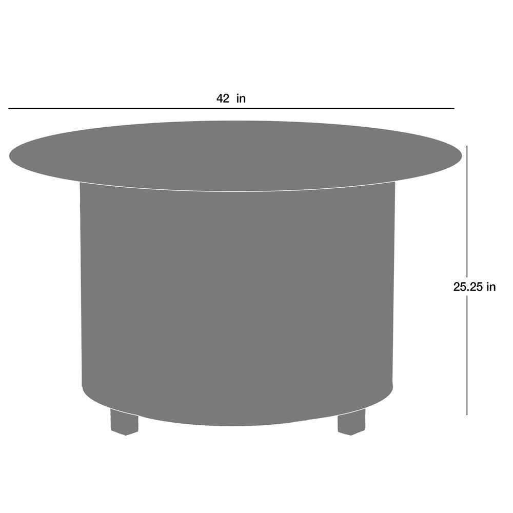 Armstrong Round Aluminum LPG Fire Pit. Picture 8